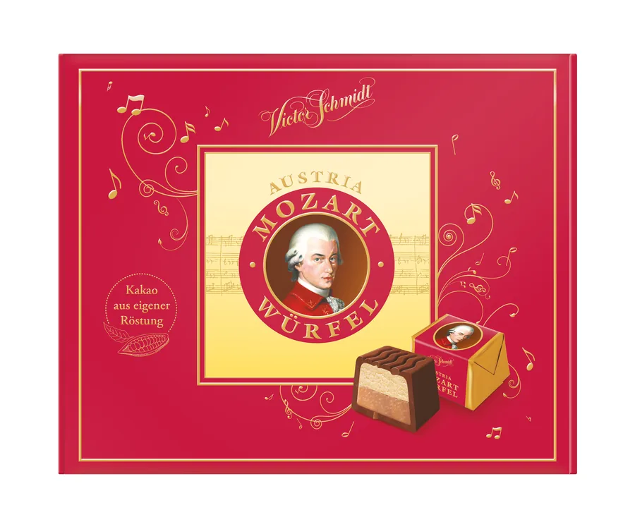 Victor Schmidt Mozart Würfel Verpackung
